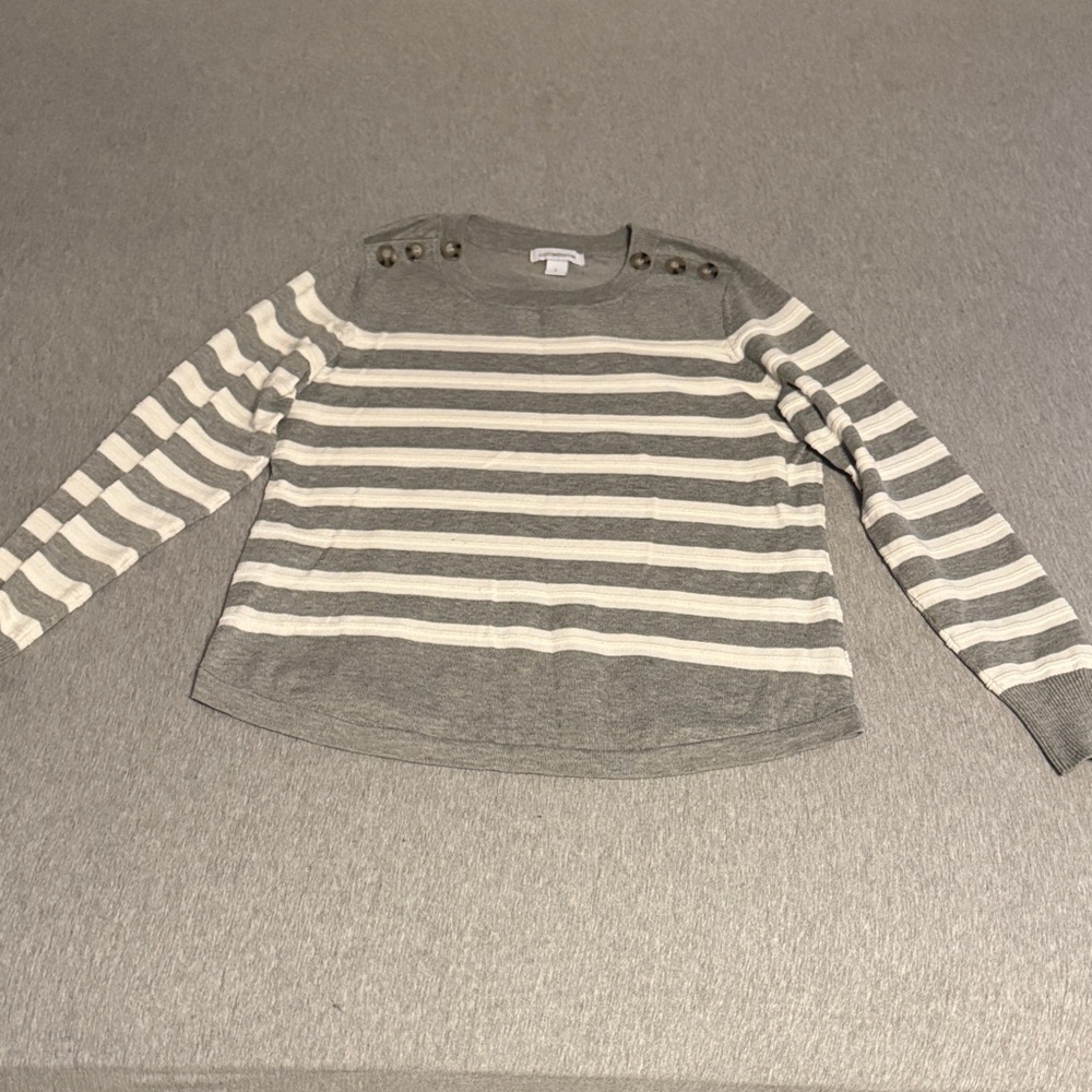 Liz Claiborne Gray Sweater Size Large